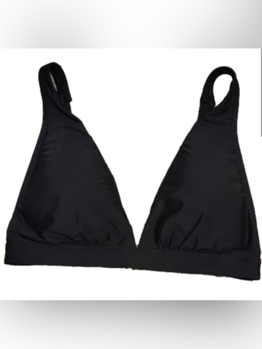 “ATHENA” BLACK BIKINI TOP SIZE 10 NWT